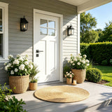 36x80 Fiberglass Front Door White PVC Frame Right-Hand Inswing