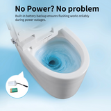 Tankless Smart Toilet With Bidet Built In, One-piece, Auto Flush