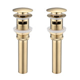 Stainless Steel Bathroom Sink Drain Pop Up Stopper Overflow