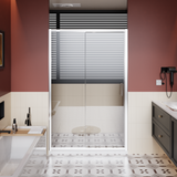 48.in W x 72.in H Single Sliding Shower Door