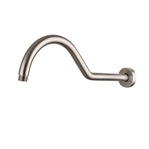 17" Shower Arm with Flange, Brushed Nickel