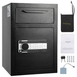 2.5 Cub Depository Safe, Deposit Safe with Drop Slot, Electronic Code Lock