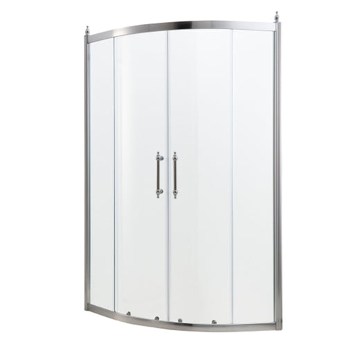 36" x 75" Chrome Framed Shower Door Clear Tempered Glass
