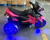 Kids Motorcycle Ride-On Motorcycle 3-Wheels Battery Powered Motorbike  Rechargea