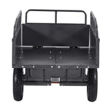 Steel Dump Cart 10 Cu. Ft 500LB for ATV/UTV Trailer Tow Behind Heavy Duty