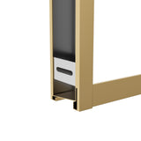 48"W× 76"H Triple Bypass Sliding Shower Door With 5/16 In. (8mm) Clear Glass
