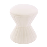 Multifunction Velvet Ottoman, Upholstered Vanity Stool Chair