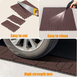DIY Interlocking Balcony Deck Tiles Red Brown 12 Inch