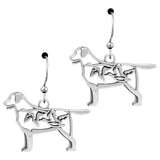 Recycled Sterling Dog Breed Earrings