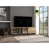 Harwich 5-Shelf Light Oak TV Stand