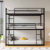 Twin Metal Bunk Bed Black
