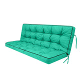3 Seater Porch Swing Cushion 5" Thick Waterproof Acid Blue