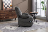 Velvet Recliner Power with Massage Grey