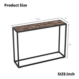 Engineered Wood Console Table Brown/Black