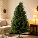 7 FT Realistic PE/PVC Hybrid Christmas Tree with Fresh Pine Scent, 51.96' Full S