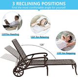 Aluminum Outdoor Chair Brown