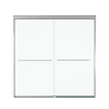 56"-60"W*60" H Semi-Frameless Double Sliding Shower Door, Bypass Shower Door