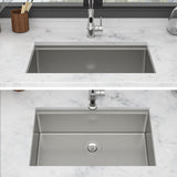 30" Undermount Kitchen Sink - 30*19*9 inch Single Bowl 16 Gauge Stainless Steel