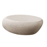 Glass Coffee Table Cream White
