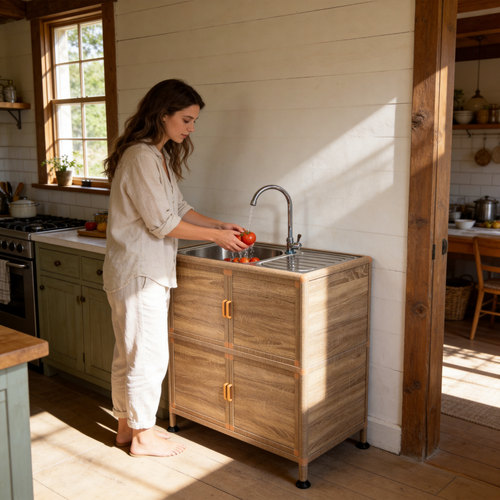 Utility Sink with Cabinet, Freestanding Utility Sink