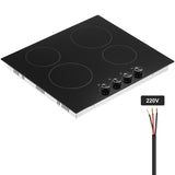 4 Burner Electric Radiant Ceramic Cooktop 23.2x20.5