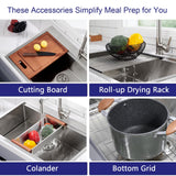 33 x 22 Drop In Stainless Steel Workstation Sink