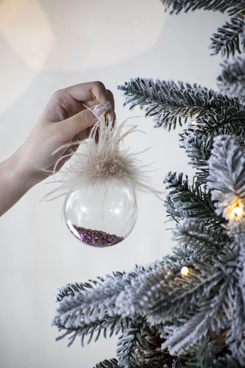 Glass Christmas Ball Ornaments, Set of 12 Holiday Decorations
