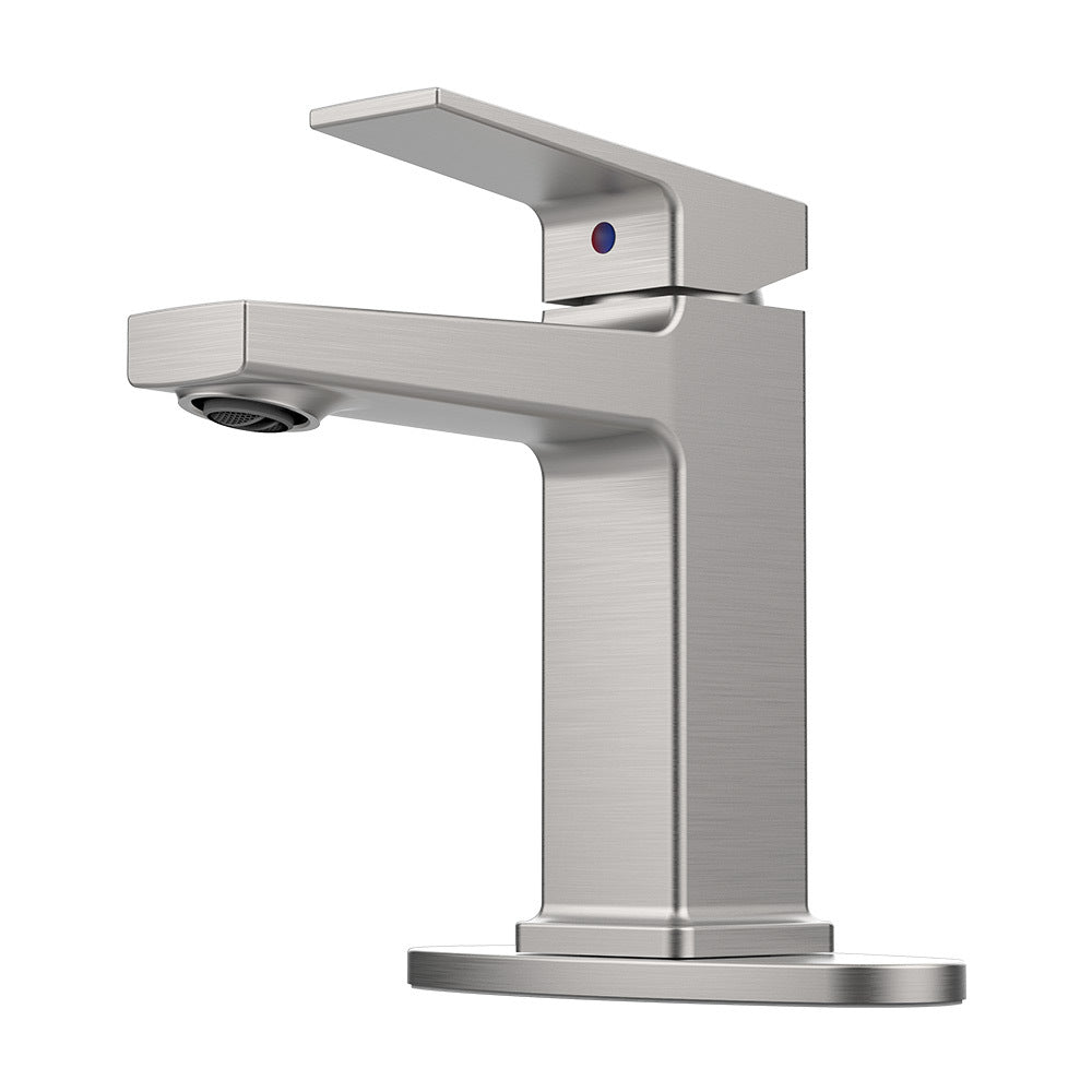 Brushed Nickel Single Handle Bathroom Faucet 1 or 3 Holes