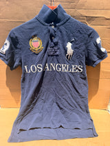 Polo Ralph Lauren Big Pony Custom Fit Los Angeles City Edition Polo Shirt - Navy - Size S