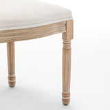 Set of 2 Solid Wood Dining Chair Beige