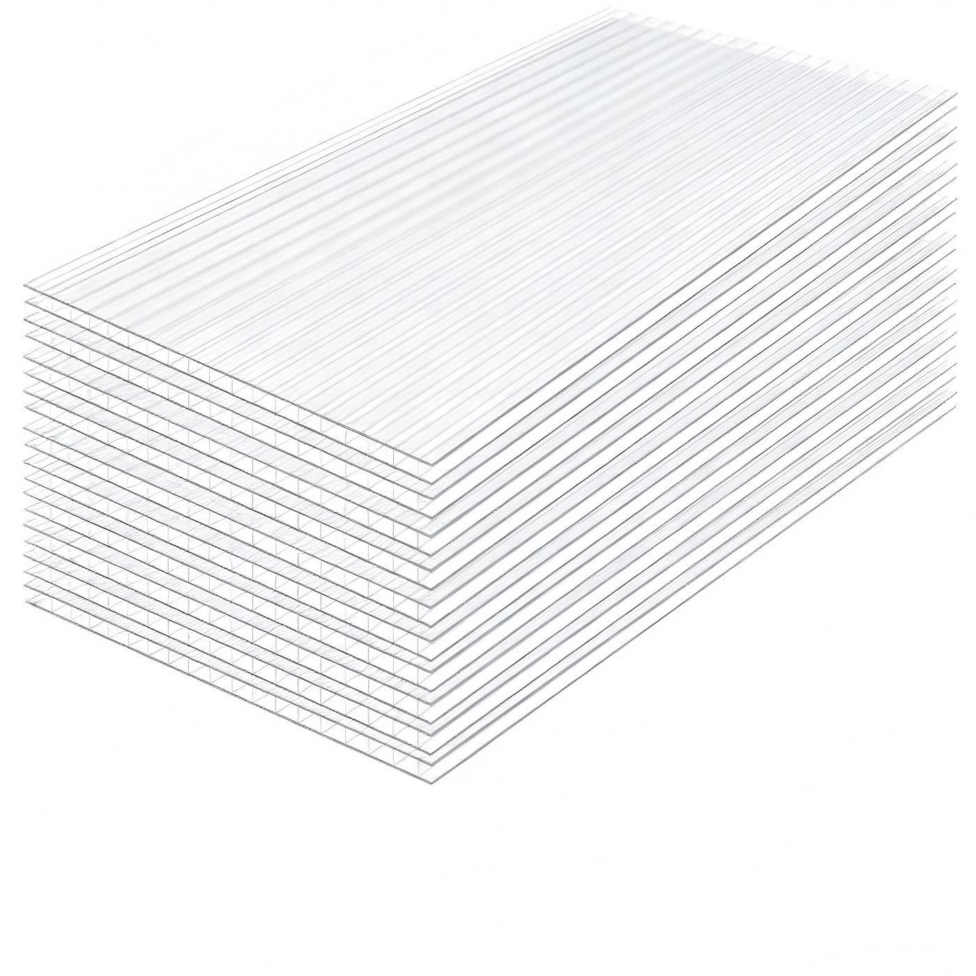 Twin-Wall Polycarbonate Greenhouse Panels 4x2 10-Pack