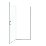 24" W x 72" H Semi-Frameless Circular Pivot Shower Door in Chrome With 1/4"