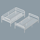 Twin Metal Bunk Bed White