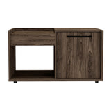 Coffee Table - Modern - Single Door Cabinet - Open Shelf