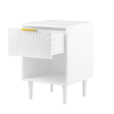 Engineered Wood Nightstand White
