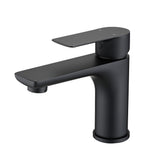 Matte Black Single Handle Bathroom Sink Faucet Brass