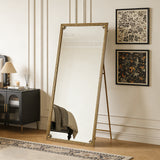 Full Length Mirror with Stand, 70.1"x31.9" Floor Standing Large Dressing Mirror