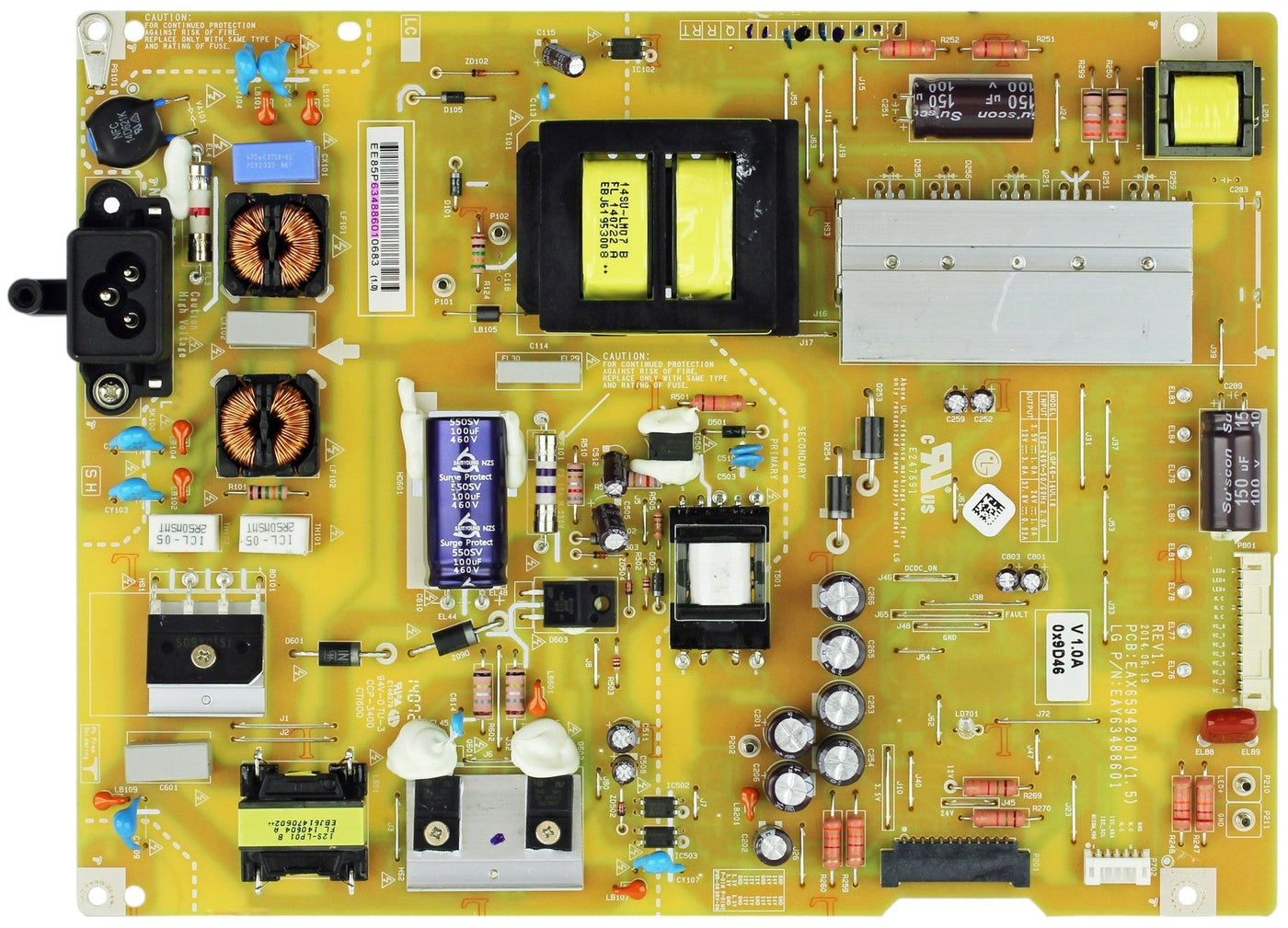 LG EAY63488601 Power Supply LED Board