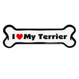 I Love My Dog Car Magnet: Breeds L - Z