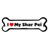 I Love My Dog Car Magnet: Breeds L - Z