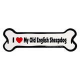 I Love My Dog Car Magnet: Breeds L - Z