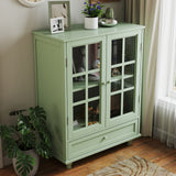 Mint Green Modern Wooden Storage Sideboard Cabinet 28"x15"x36