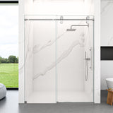 44"-48"W*76" H Frameless Single Sliding Shower Door