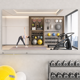 Home Gym Workout Mirror 72" L x 36" W-1pc Large Full Length Mounted Full Body