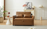 Brown Convertible Sleeper Sofa Bed with USB Ports 51.57