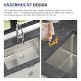 32" Undermount Kitchen Sink - 32*19*9 inch Kitchen Sink Undermount Single Bowl