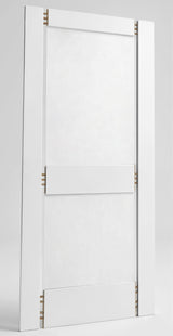 32 in. x 80 in. x 1-3/8 in. Shaker White Primed 2-Panel Wooden Interior Door