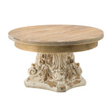 Wood Cake Stand with Magnesium Base 9.5" x 5.5