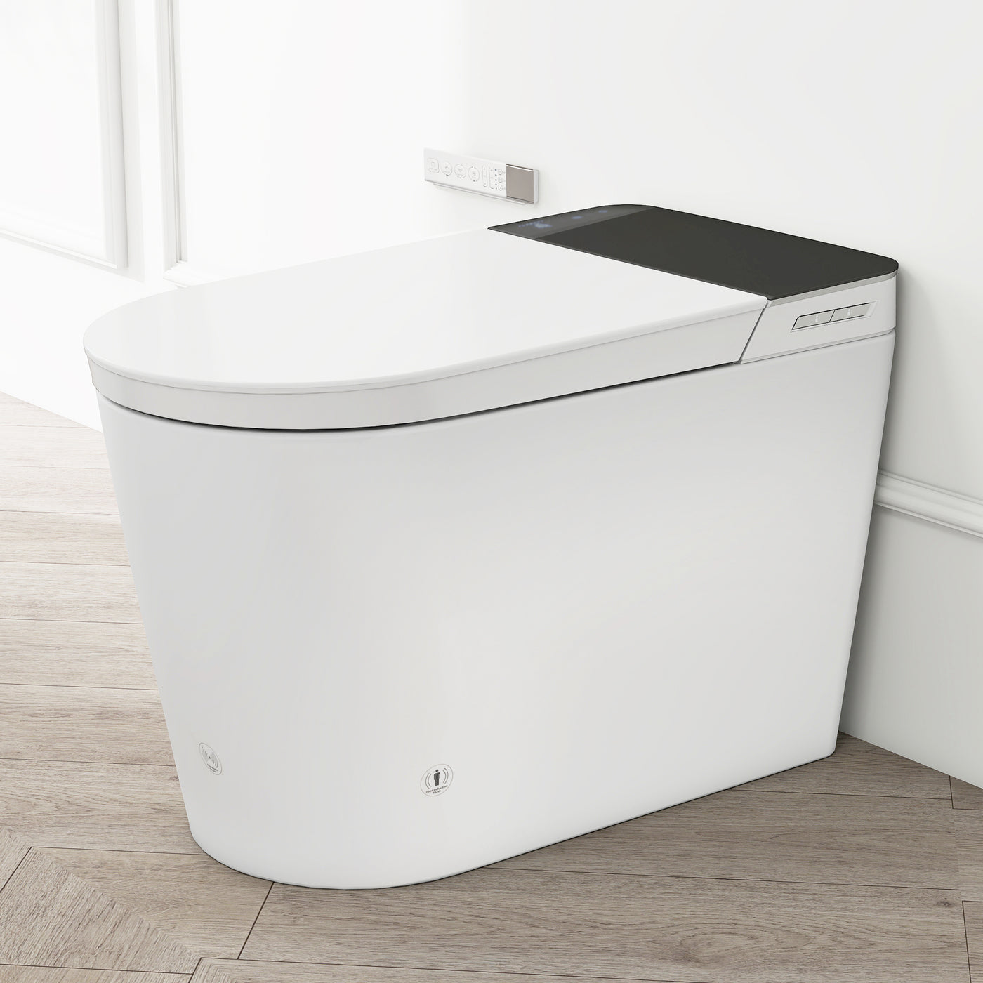 Smart Tankless Toilet with Bidet, Auto Open Close, Heated Seat