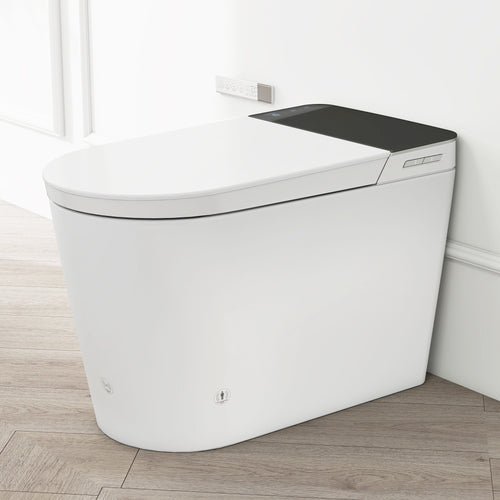 Smart Tankless Toilet with Bidet, Auto Open Close, Heated Seat